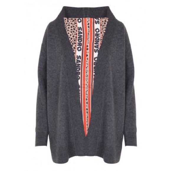 Sandro Paris Reversible Wool Cardigan